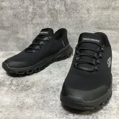 【美品】スケッチャーズ GLIDE-STEP-ZEFYR スリップインズ 黒