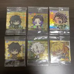 【大幅値下げ中】鬼滅の刃 デフォルメシール ウエハース 5枚セット＋おまけ1枚