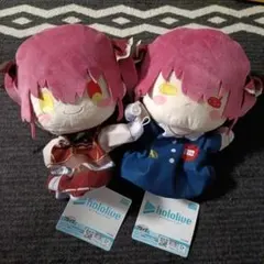 宝鐘マリン パペットぬいぐるみ 2体セット　全長 約20cm