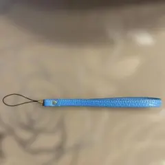 スマホ用ハンドストラップ(ターコイズブルー)