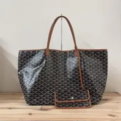 極美品　GOYARD ゴヤール　サンルイGM トートバッグ　ブラック×ブラウン
