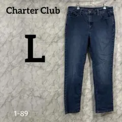 美品✨️Charter Club ストレートデニム 青 春物 春服 美形【L】