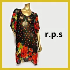 【3096】r.p.s シースルー ワンピース 水玉 花柄のサムネイル