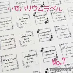 ハーバリウムラベルNo.7　計35枚　シール