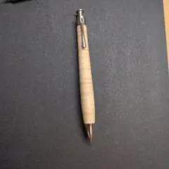 は*る様 工房楔　シャーペン0.5mm シカモア　ちぢみ杢　固定式口金付き は*る様 工房楔 シャーペン0.5mm シカモア ちぢみ杢 固定式口金付き