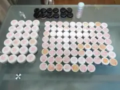 ネイルパウダーセット多色 ３D　COLOR アクリルグリッターパウダー計１０４本