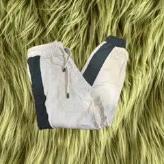 ZARA ジョガーパンツ ベージュ/ダークグリーン