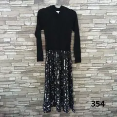 riende ニットワンピース 黒・白