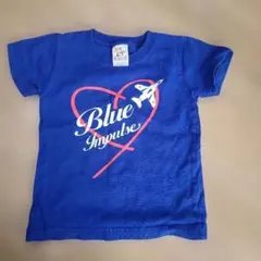 CROSS & SUND 青 Tシャツ 飛行機デザイン