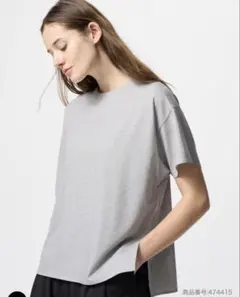 ユニクロ エアリズム シームレスTシャツ XL グレー