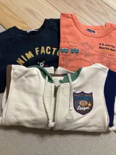 ミキハウス ダブルビー ブラックベア ロンＴ パーカー まとめ売り