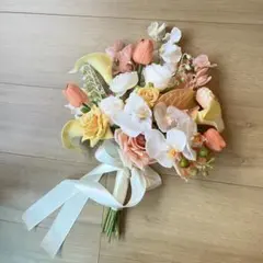 結婚式 前撮り ブーケ&ブートニア アーティフィシャルフラワー