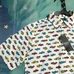【新品タグ付】POLO BCS レトロ オープンカー総柄 半袖シャツ Lサイズのサムネイル