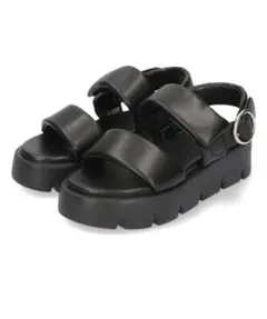 ORiental TRaffic ダブルベルト厚底サンダル　ブラック