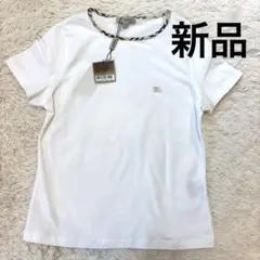新品　BURBERRY LONDON ノバチェック 半袖Tシャツ 白 S
