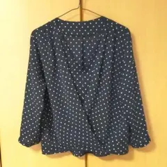 GLOBAL WORK ドット柄 ブラウス