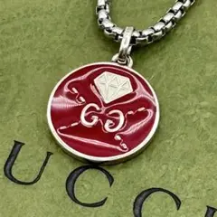 GUCCI ゴースト ラウンド ダイヤモンド柄 ネックレス 0953c50 GUCCI ゴースト ラウンド ダイヤモンド柄 ネックレス 0953c50