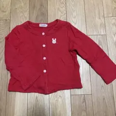 MIKI HOUSE 赤いカーディガン 110