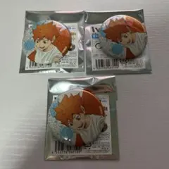 ハイキュー トレーディンググリッター缶バッジ プール掃除 日向翔陽 3個セット