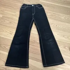 Reppiarmario レピピ ブラック 長ズボン フレアパンツ M