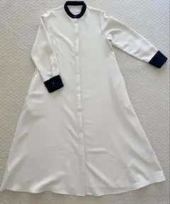 SHIPS any ダブルクロス Aライン シャツワンピース