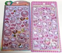 うるちゅるポップシール ボンボンドロップシール ハローキティ 2点セット