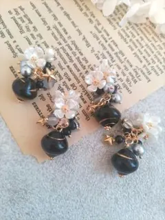 554★2ペア4個オリジナルチャーム、コネクター、アクリルフラワー、韓国ビーズ