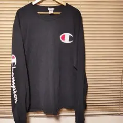Champion ブラック 長袖カットソー 3XL