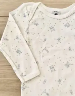 プチバトー 長袖ボディ 動物柄 18m/81cm