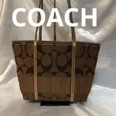 Coach ブラウン トートバッグ