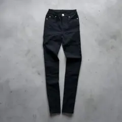 newyme ストレッチ スキニーパンツ ブラック XS レギンスパンツ 美脚のサムネイル