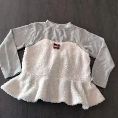 petit main フリル裾長袖カットソー　110