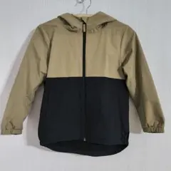 BIRTHDAY PLUS 130　フード付き ジャケット ベージュ×ブラック