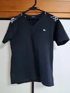 Burberry ブラック Vネック Tシャツ サイズ2
