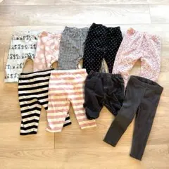 ベビーキッズ パンツ 9点セット 90cm まとめ売り ユニクロ・H&M・西松屋