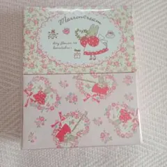 新品　マロンクリーム　シール　メモ帳　ファンシー　レトロ　キャラクター大賞