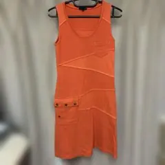 AVIREX ノースリーブワンピース M オレンジ