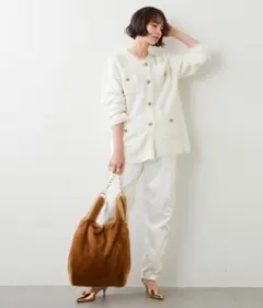 ★美品【Whim Gazette】ツイードニットジャケット　✴︎完売品✴︎