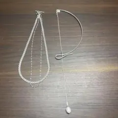 多重チェーン ロングネックレス　2本まとめ売り！