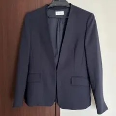 PLST ノーカラージャケット ネイビー M 美品