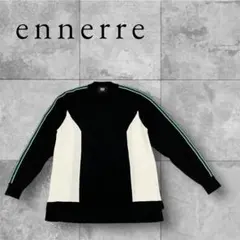 【美品】ennerre エネーレ メンズウェア ゴルフ セーター 黒 M