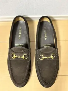 REGAL ブラウン スエード ローファー