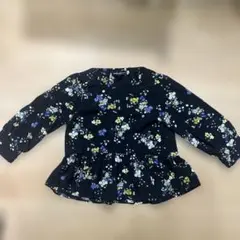 Bebe 花柄　長袖ブラウス　100cm