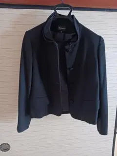 レディス　ジャケット ブラック色　ウール100% size13号