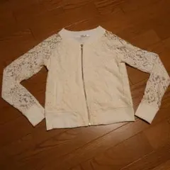 レース ノーカラーサマージャケット アイボリー