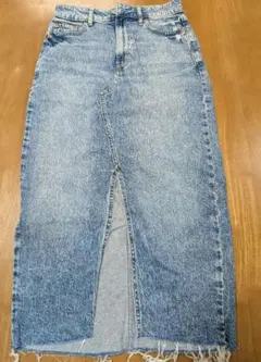 GAP デニム ロングスカート スリット入り