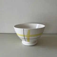 お値下げ！フランスアンティーク　手書きライン　モダンなカフェボウル