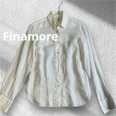 Finamore フィナモレ レディース長袖シャツ　リネンシャツ　イタリア製のサムネイル