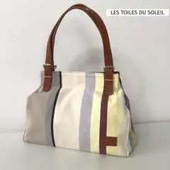 LES TOILES DU SOLEIL トートバッグ ストライプのサムネイル