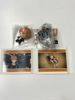 ハイキュー　日向翔陽　ガチャ　キーホルダー、カード